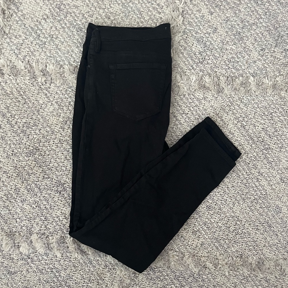 Pacsun black high rise ripped jeggings, size 30